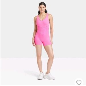 JoyLab Bright Pink Bodysuit with Pads